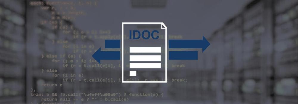 Script de programmation avec l'icône d'un IDOC au premier plan 